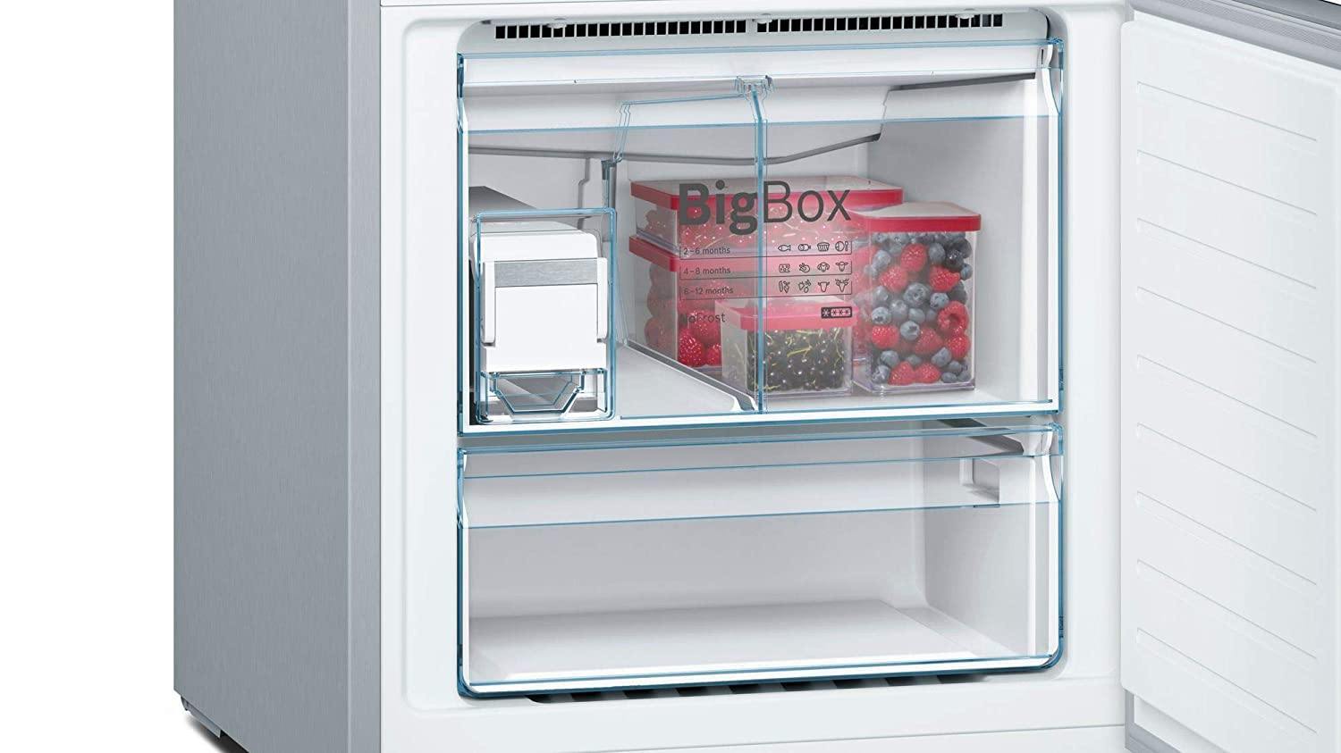 Bosch Series 6 KGN56LB41I 559 L Inverter 3 Star , Frost Free Double Door Refrigerator (Black) - Mahajan Electronics Online