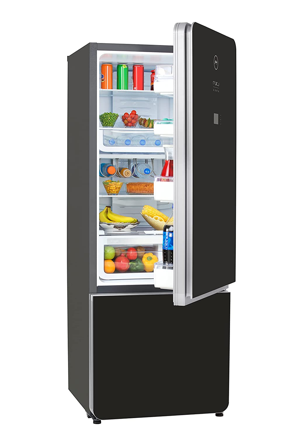 Godrej 430 L 3 Star Inverter Frost-Free Double Door Refrigerator (RB NXWAURA 445B 25 RI RB WN, Wine, Bottom Freezer)