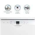 Bosch SMS66GW01I 13 Place Settings Dishwasher White - Mahajan Electronics Online