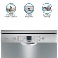 Bosch 13 Place Settings SMS66GI01 Dishwasher Silver Inox - Mahajan Electronics Online