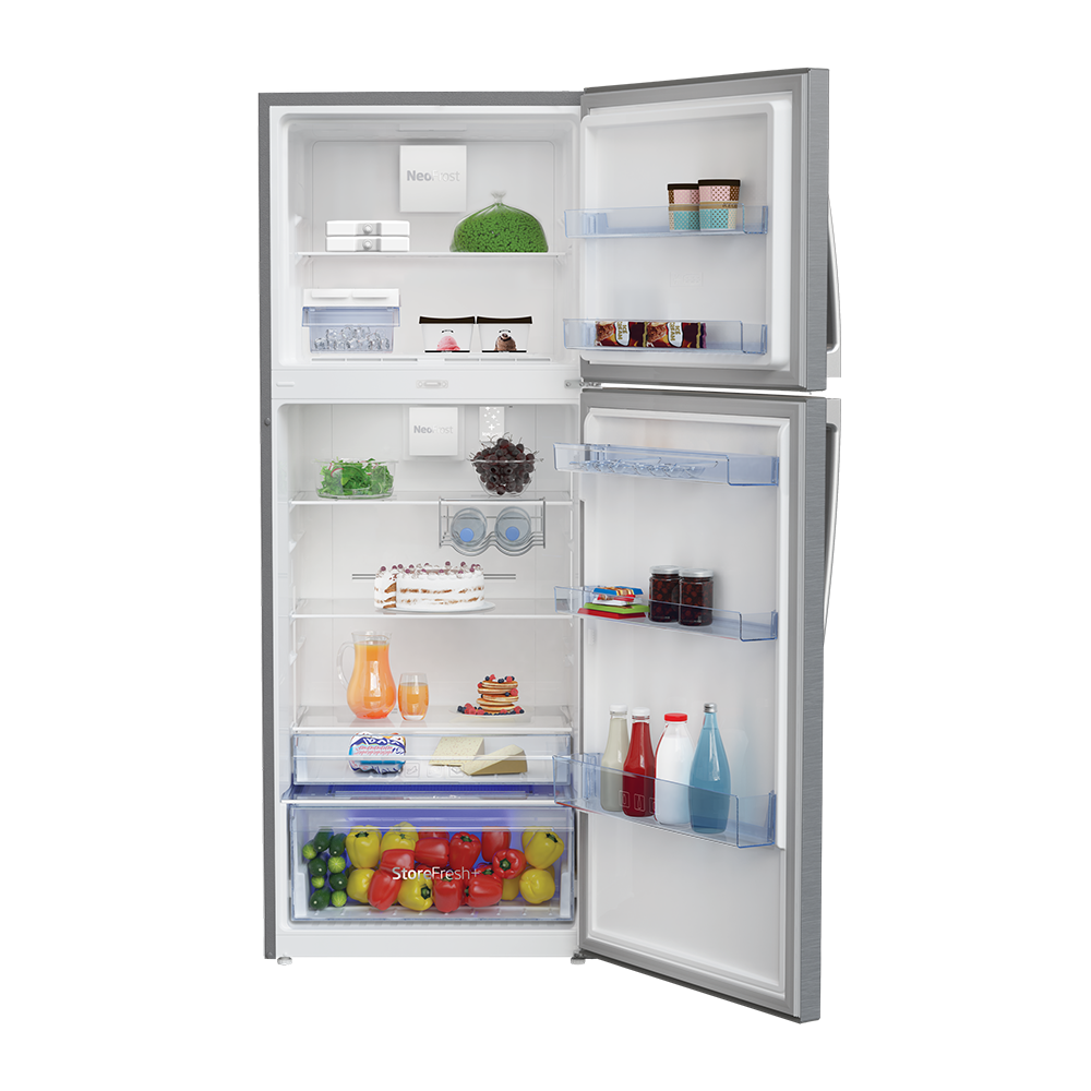 Voltas Beko 470 L 3 Star High End Frost Free Double Door Refrigerator (Silver) RFF493IF - Mahajan Electronics Online