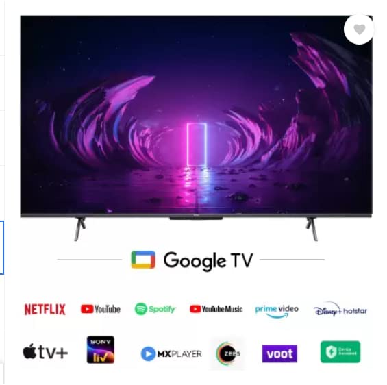 Vu Google TV 55 Glo LED with 104 watts 3 yrs Warranty - Mahajan Electronics Online