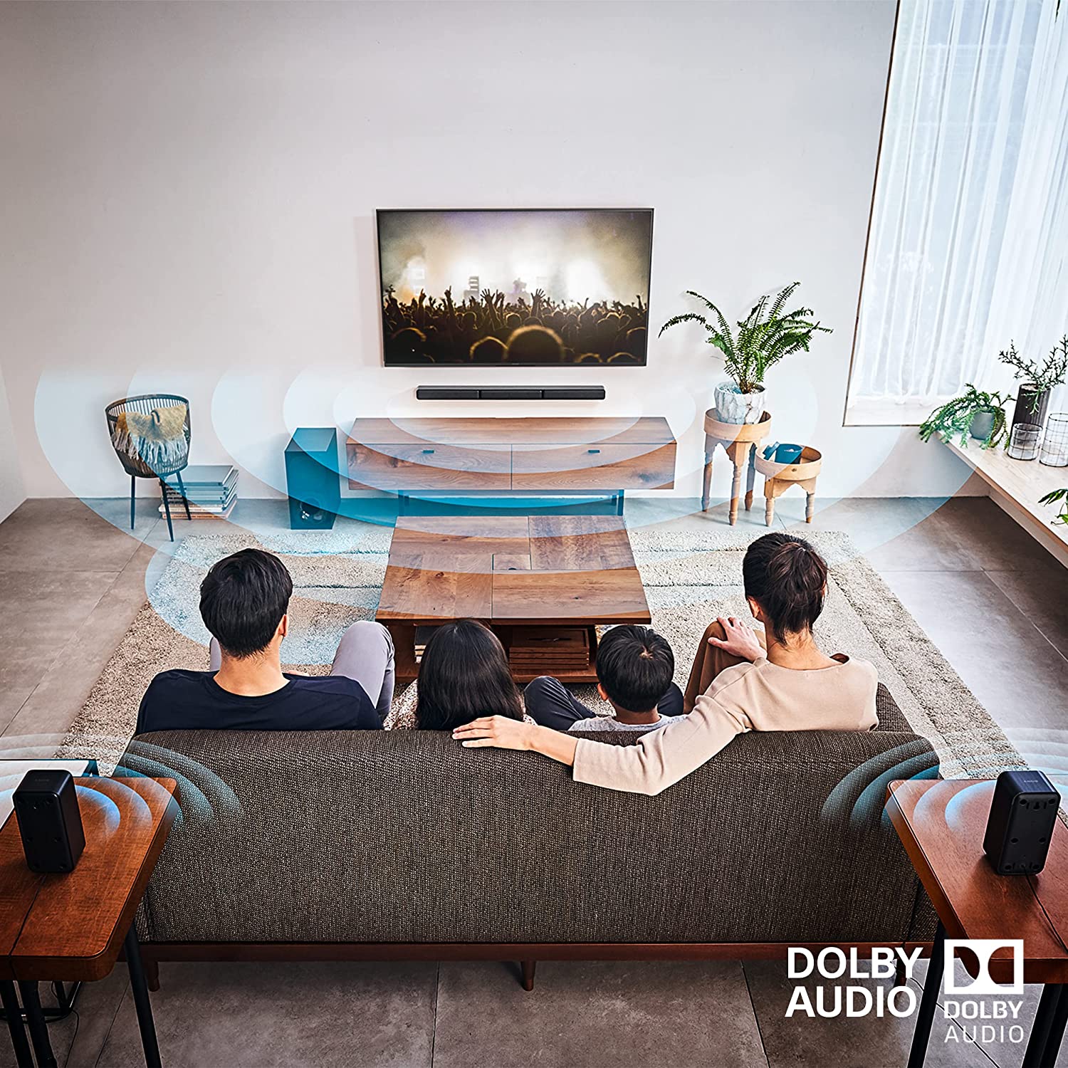 Sony HT-S40R Real 5.1ch Dolby Audio Soundbar for TV with Subwoofer & Wireless Rear Speakers, 5.1ch Home Theatre System (600W, Bluetooth)