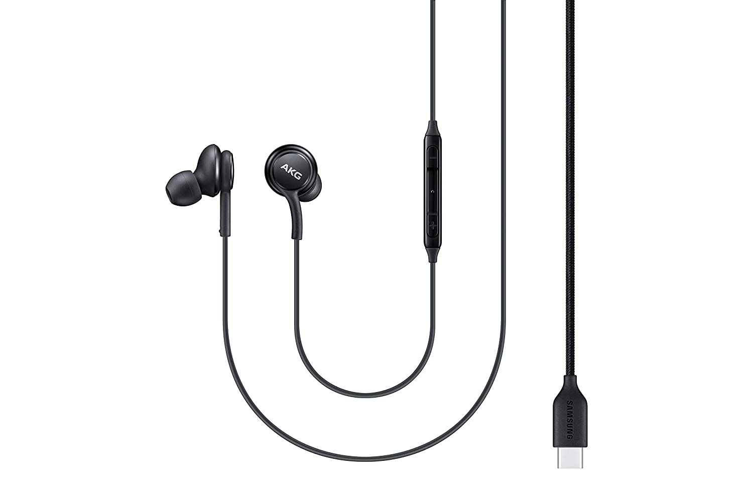 Samsung AKG-Tuned IC100 Type-C Wired in Ear Earphone with mic (Black) - Mahajan Electronics Online