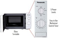 Panasonic 20L Solo Microwave Oven(NN-SM255WFDG,White) - Mahajan Electronics Online