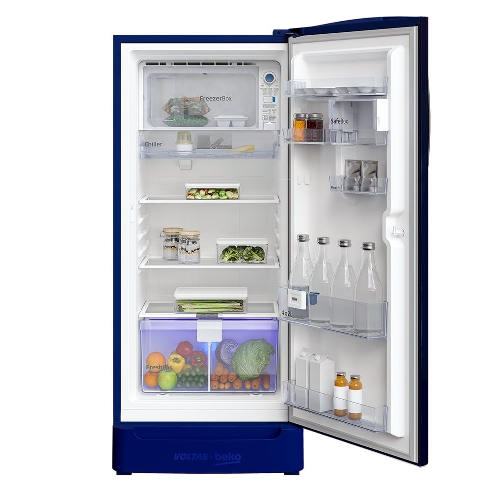 Voltas Beko 200L 4 Star Direct Cool Single Door Refrigerator RDC220B60/FBEXB