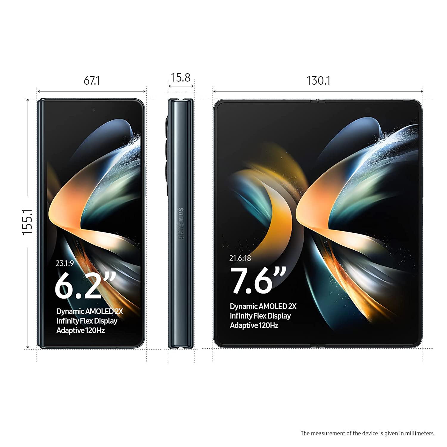 Samsung Galaxy Z Fold4 5G (Graygreen, 12GB RAM, 512GB Storage) - Mahajan Electronics Online