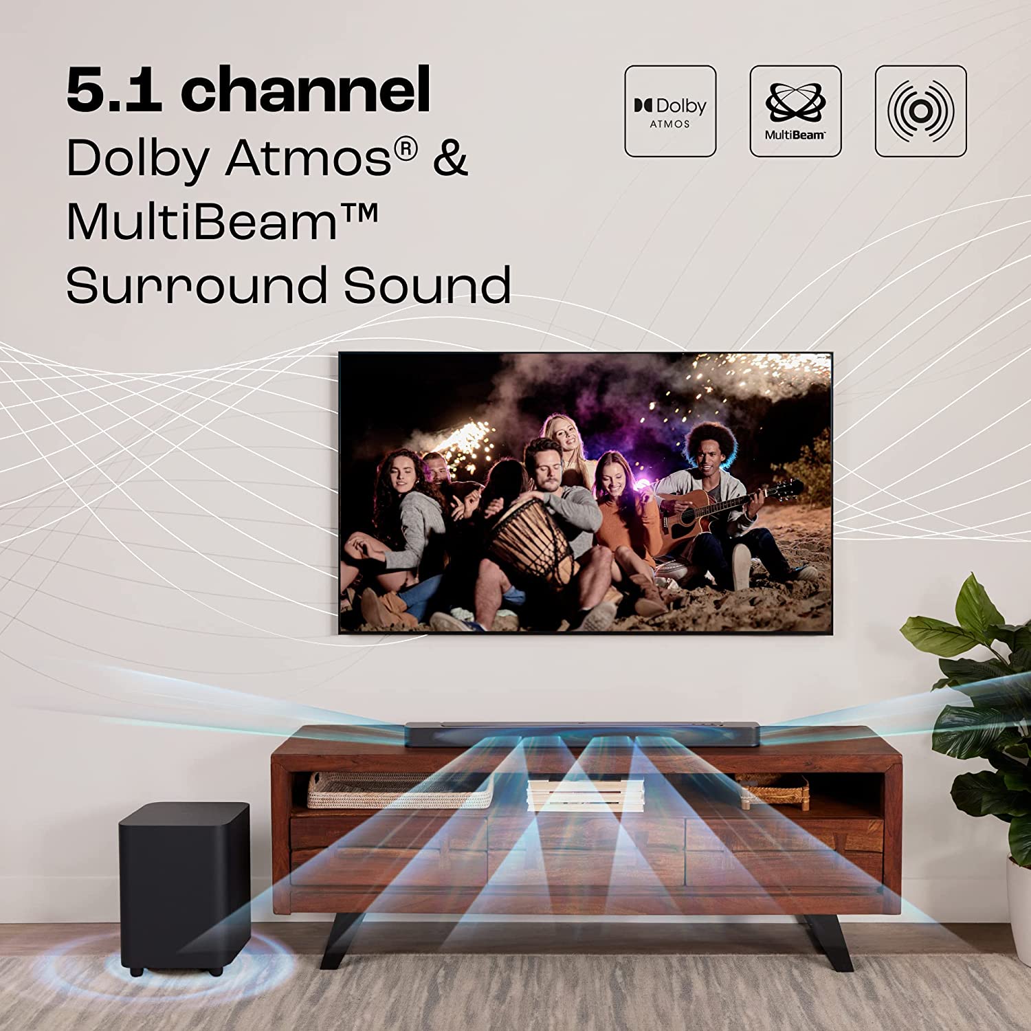 JBL Bar 500 Pro Dolby Atmos® Soundbar with Wireless Subwoofer, 5.1 Channel, 3D Surround,(590W) - Mahajan Electronics Online