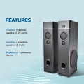Philips Audio SPA9120B/94 120 Watt Wireless Bluetooth Tower Speaker (Black) - Mahajan Electronics Online
