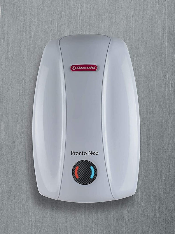 Racold Pronto Neo 5L 3kW Star Instant Water Heater Vertical Geyser with  PUF Insulation, High Pressure Resistance Italian Design