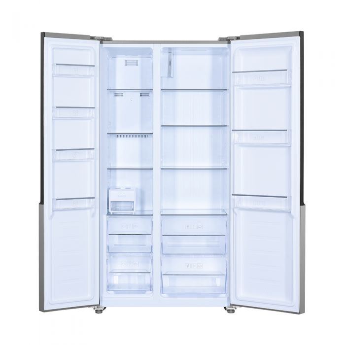 Voltas Beko RSB495XPE 472L Side by Side Refrigerator (Inox Look) - Mahajan Electronics Online