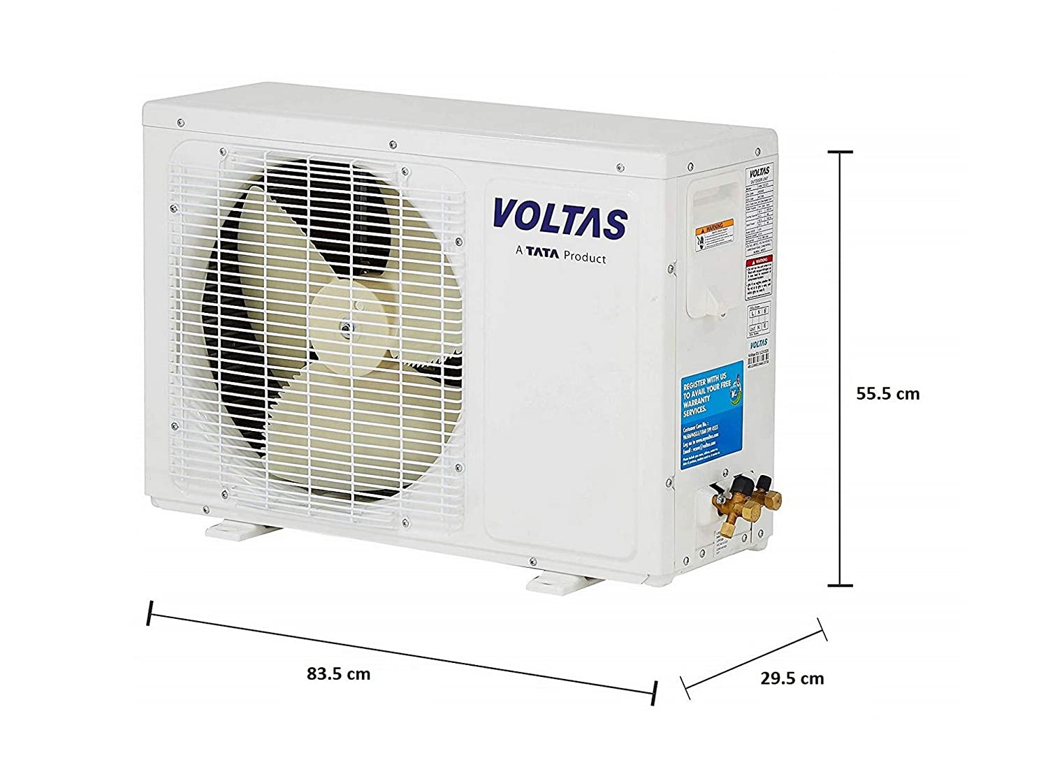 Voltas 1.5 Ton 5 Star Inverter Split AC (Copper SAC_185V_ADS White) - Mahajan Electronics Online