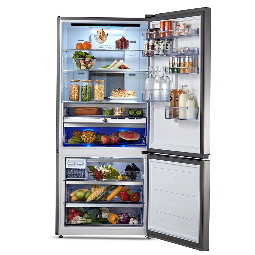 VoltasBeko RBM743IF 695 Litre Bottom Mounted Refrigerator (Inox Look) - Mahajan Electronics Online