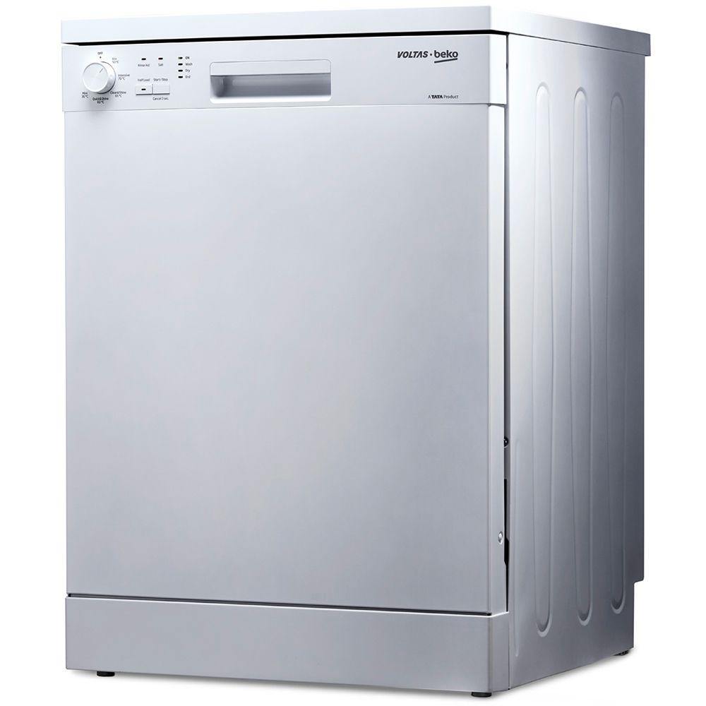 Voltas Beko 14 Places Setting Full Size Dishwasher (White) DF14W - Mahajan Electronics Online
