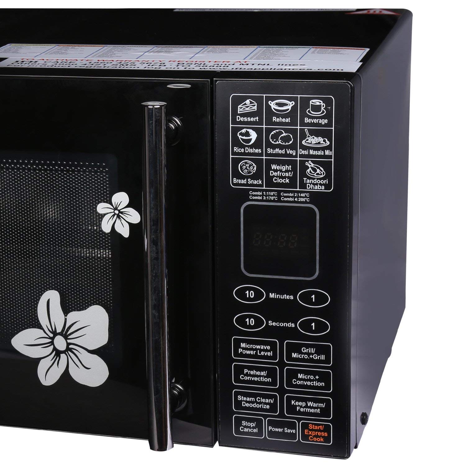 IFB 25 L Convection Microwave Oven (25BC4, Black +Floral Design) - Mahajan Electronics Online