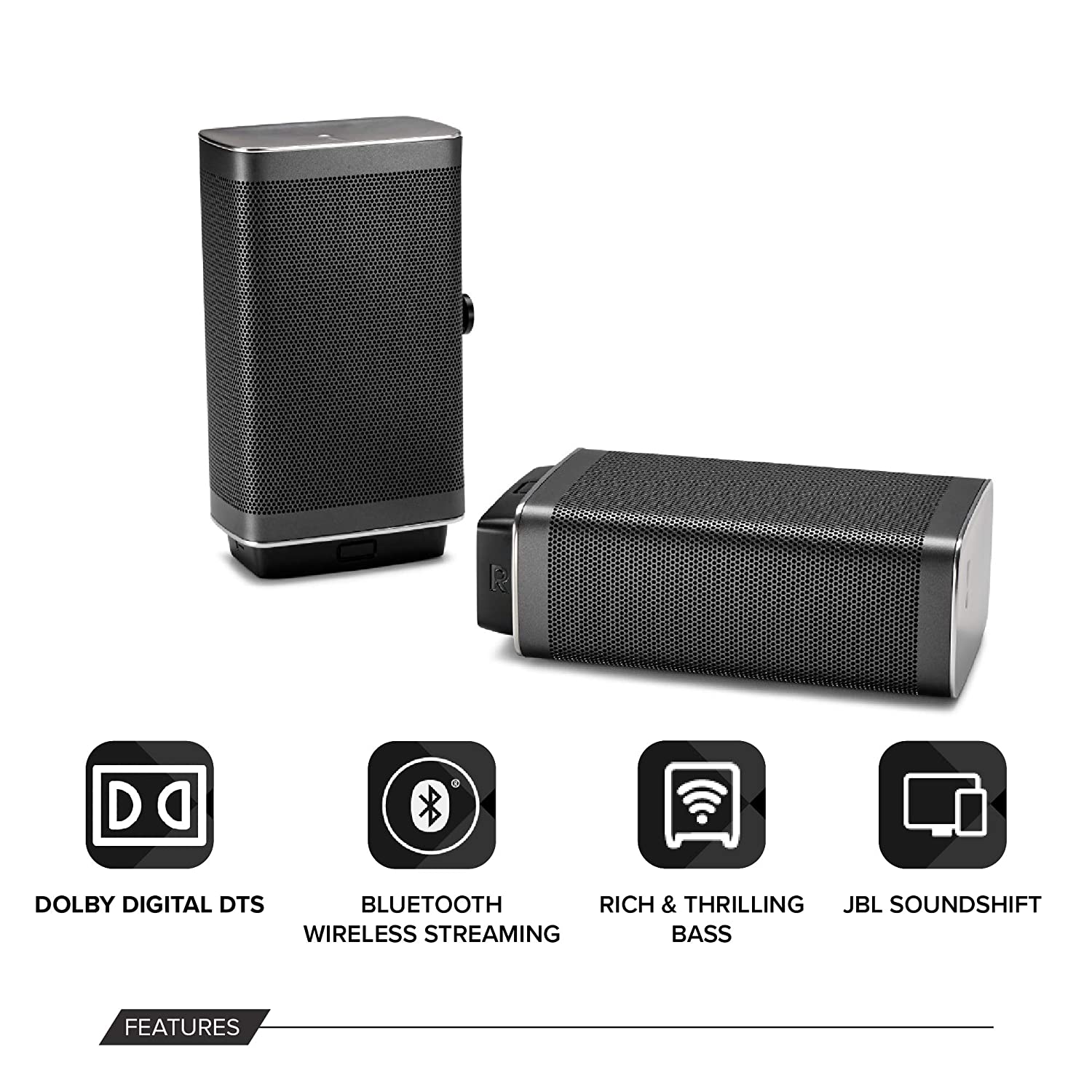 JBL BAR51 Dolby Digital DTS with (Wireless Speakers and subwoofer & 4k Surround Sound) 510 W Bluetooth Soundbar  (Black, 5.1 Channel) - Mahajan Electronics Online