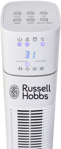 RUSSELL HOBBS Tower Fan 48 Inch with Sensor Remote for Home, Office & Kitchen, White, RTF4800 - Mahajan Electronics Online