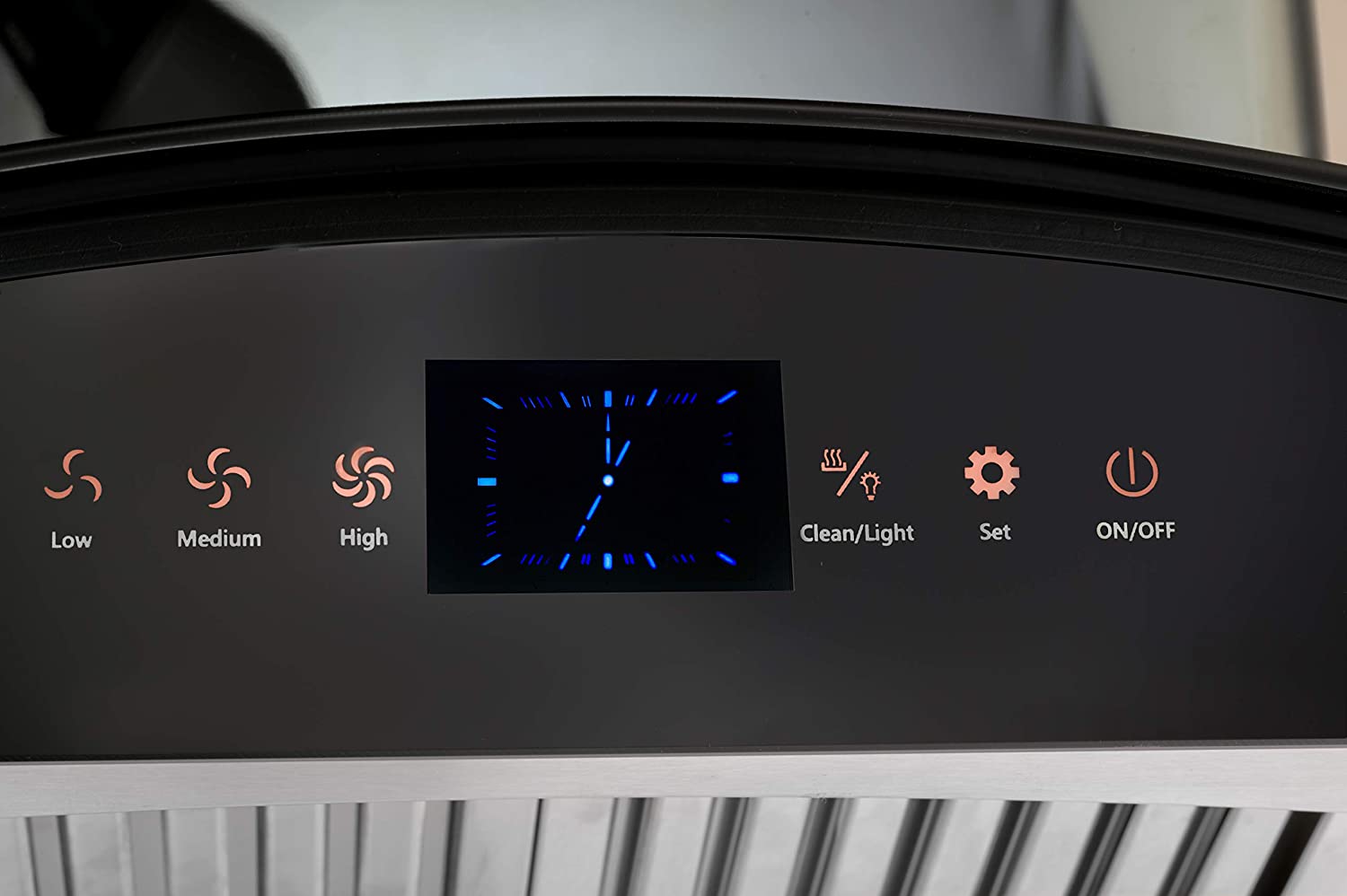 IFB EC -BS -HS-60BF 60 Cm 1200 m³/hr Auto-Clean Curved Glass Kitchen Chimney ( Feather Touch, Baffle Filter, Black Steel) - Mahajan Electronics Online