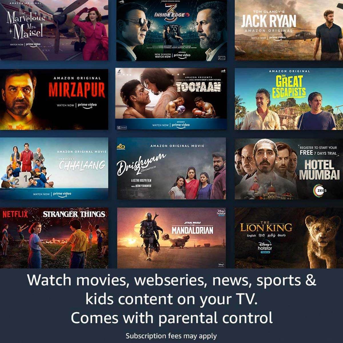 Amazon Fire TV Stick (3rd Gen, 2022) with all-new Alexa Voice Remote (includes TV and app controls) | HD streaming device | Mahajan Electronics Online