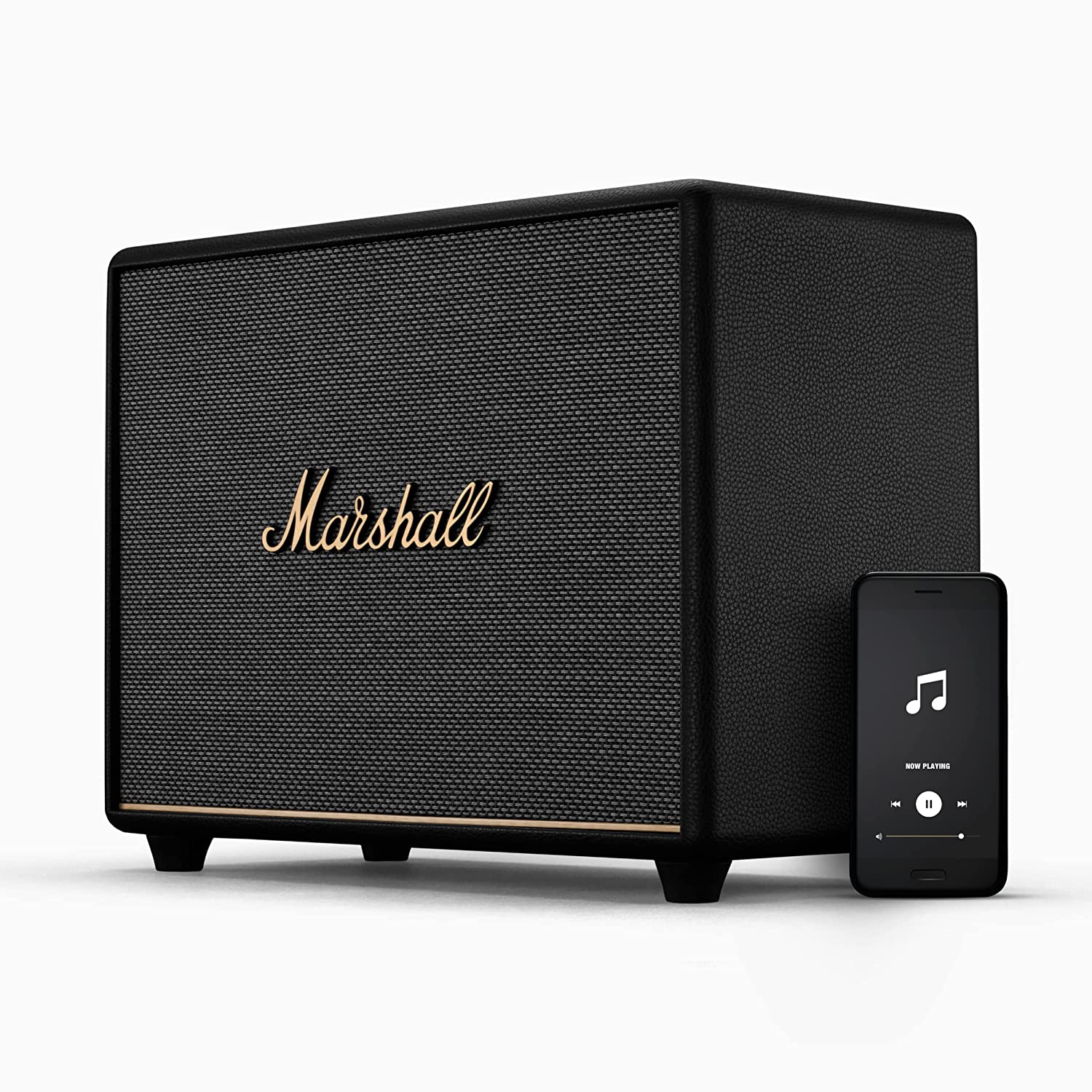 ほぼ新品 Marshall WOBURN Ⅲ Marshall Woburn III Wireless Bluetooth Powered Speaker (Cream