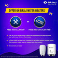 Bajaj Shakti Plus Storage 6-Litre Vertical Water Heater (Ivory) - Mahajan Electronics Online