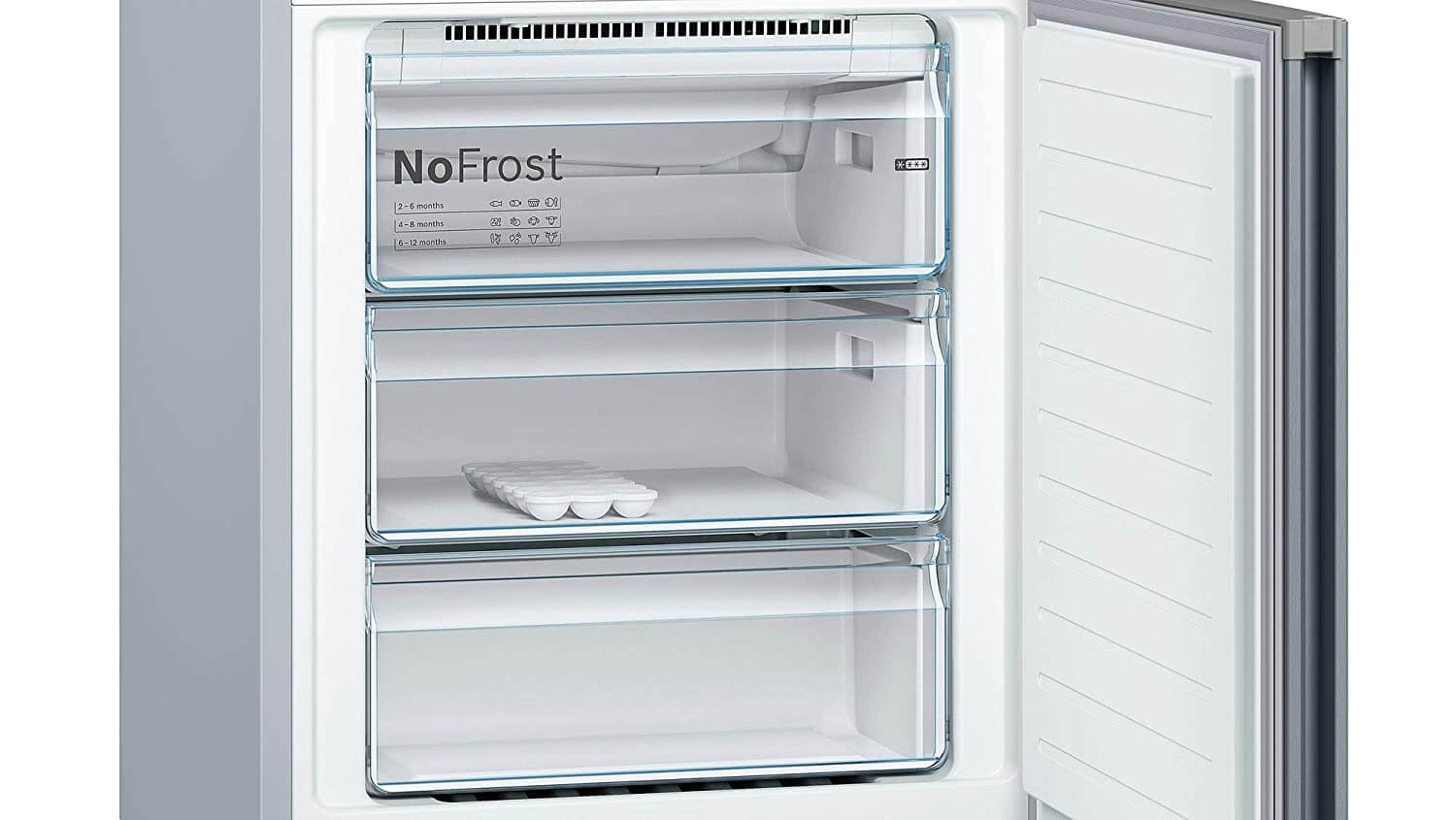 Bosch KGN46XL40I 415 L 2 star Frost Free Double Door Refrigerator ( Black, VarioInverter, VitaFresh, Bottom Freezer) - Mahajan Electronics Online