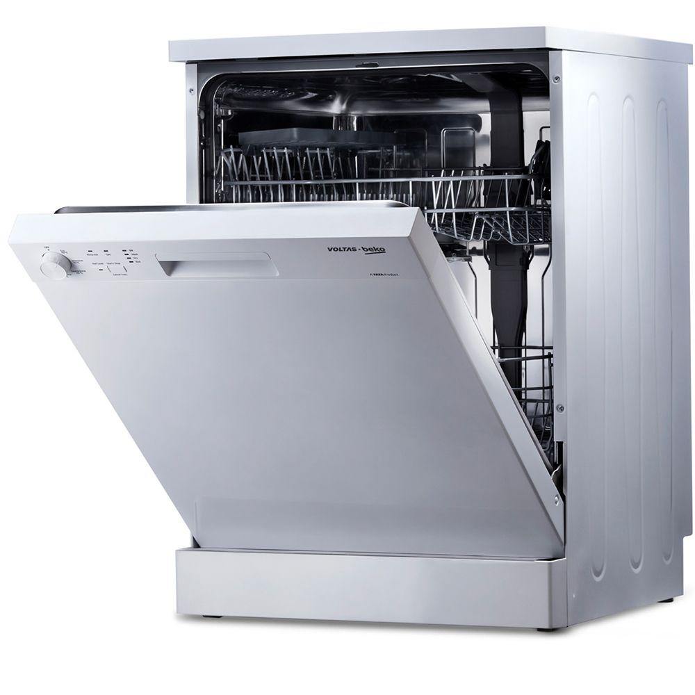 Voltas Beko 14 Places Setting Full Size Dishwasher (White) DF14W - Mahajan Electronics Online