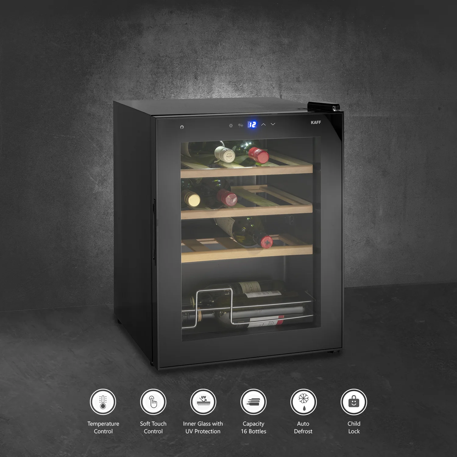 Kaff Wine Cooler WC 42 BW (Free Standing) - Mahajan Electronics Online