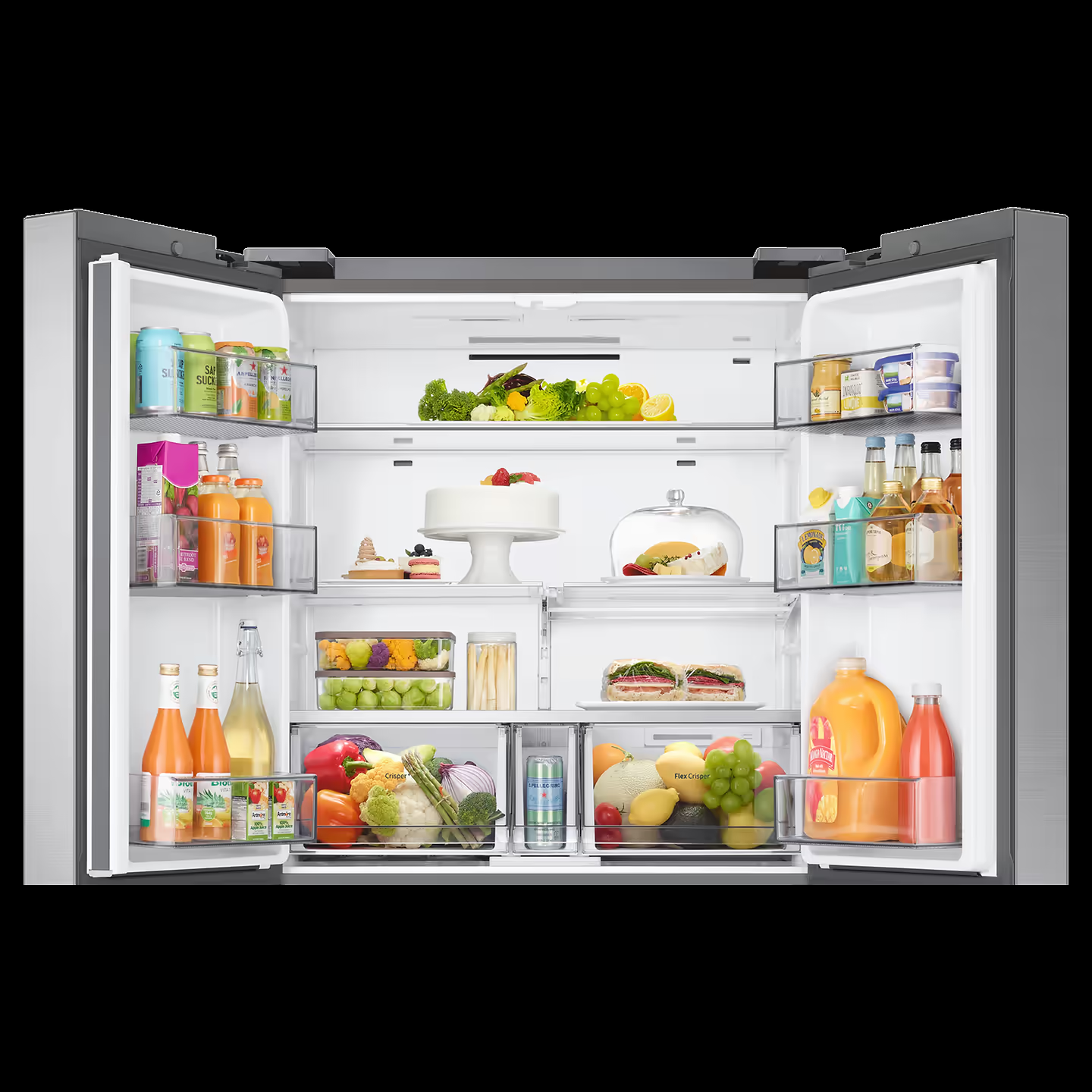 Samsung Refrigerator RF70A90T0SL 705L Dual Flex Zone Side By Side