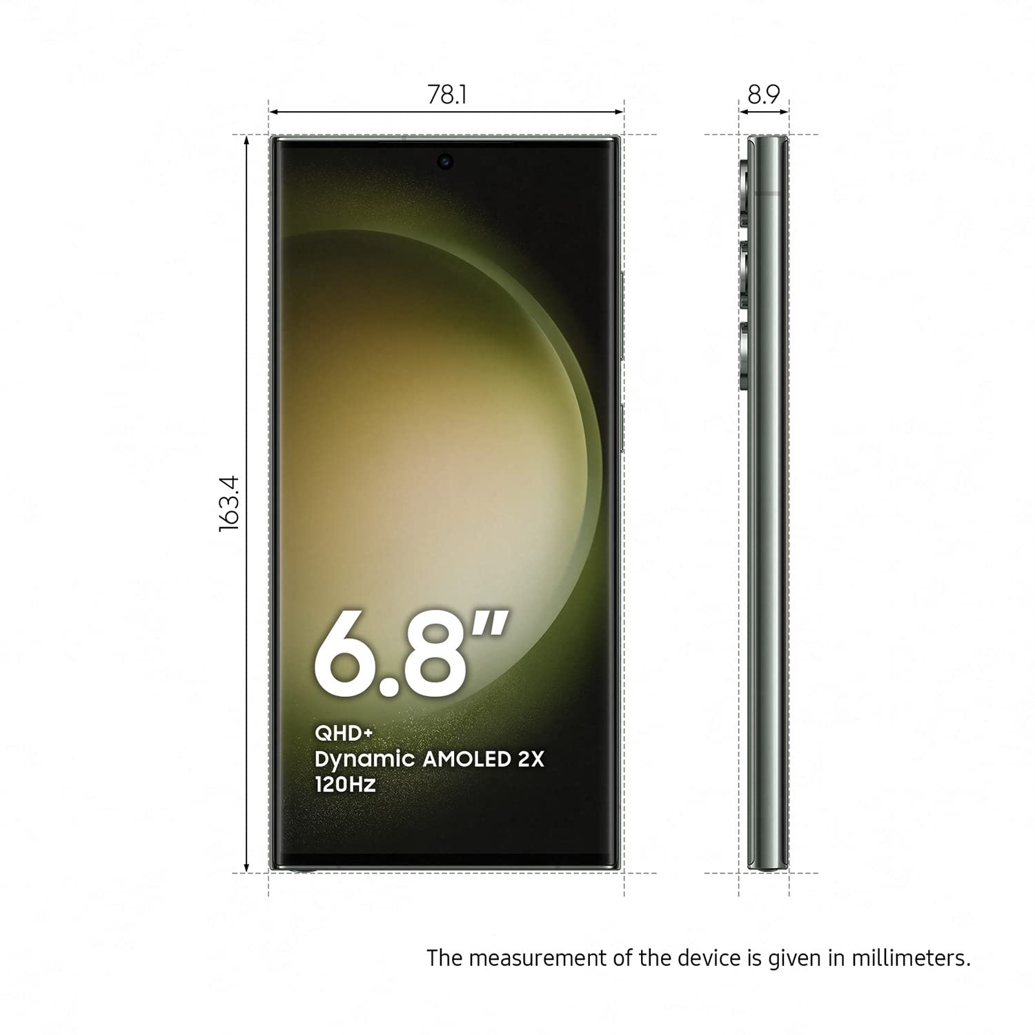 Samsung Galaxy S23 Ultra 5G (Green, 12GB Ram, 256GB Storage) - Mahajan Electronics Online