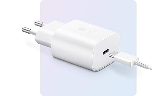 Samsung 25W C TO C Super Fast Charging Travel Adapter for Cellular Phones - White - Mahajan Electronics Online