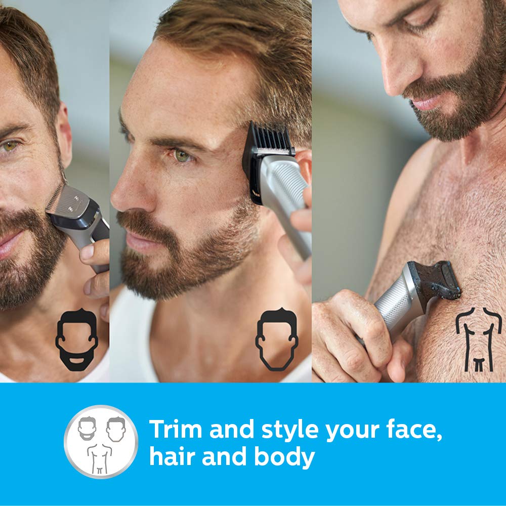 PHILIPS MG7715/15 Multigroom Series 7000 13-in-1, Face, Hair and Body Trimmer/Clipper - Mahajan Electronics Online