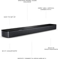 Bose Smart Soundbar 600 Dolby Atmos, Bluetooth connectivity, Black 873973-5100 - Mahajan Electronics Online