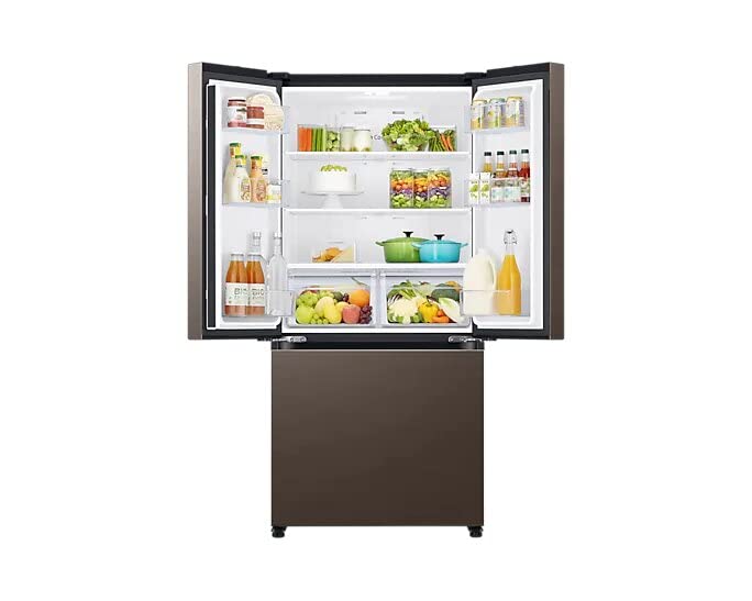 Samsung 580 Liters Wi-Fi & Twin Cooling Plus French Door Refrigerator (RF57B5132DX/TL, Brown)
