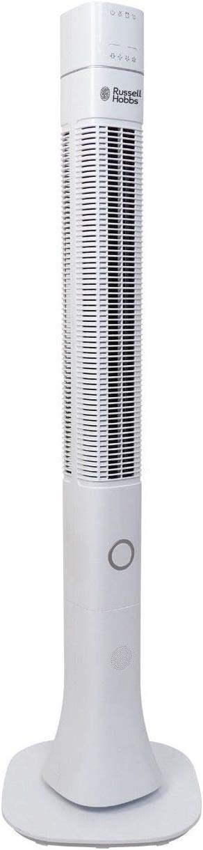 RUSSELL HOBBS Tower Fan 48 Inch with Sensor Remote for Home, Office & Kitchen, White, RTF4800 - Mahajan Electronics Online
