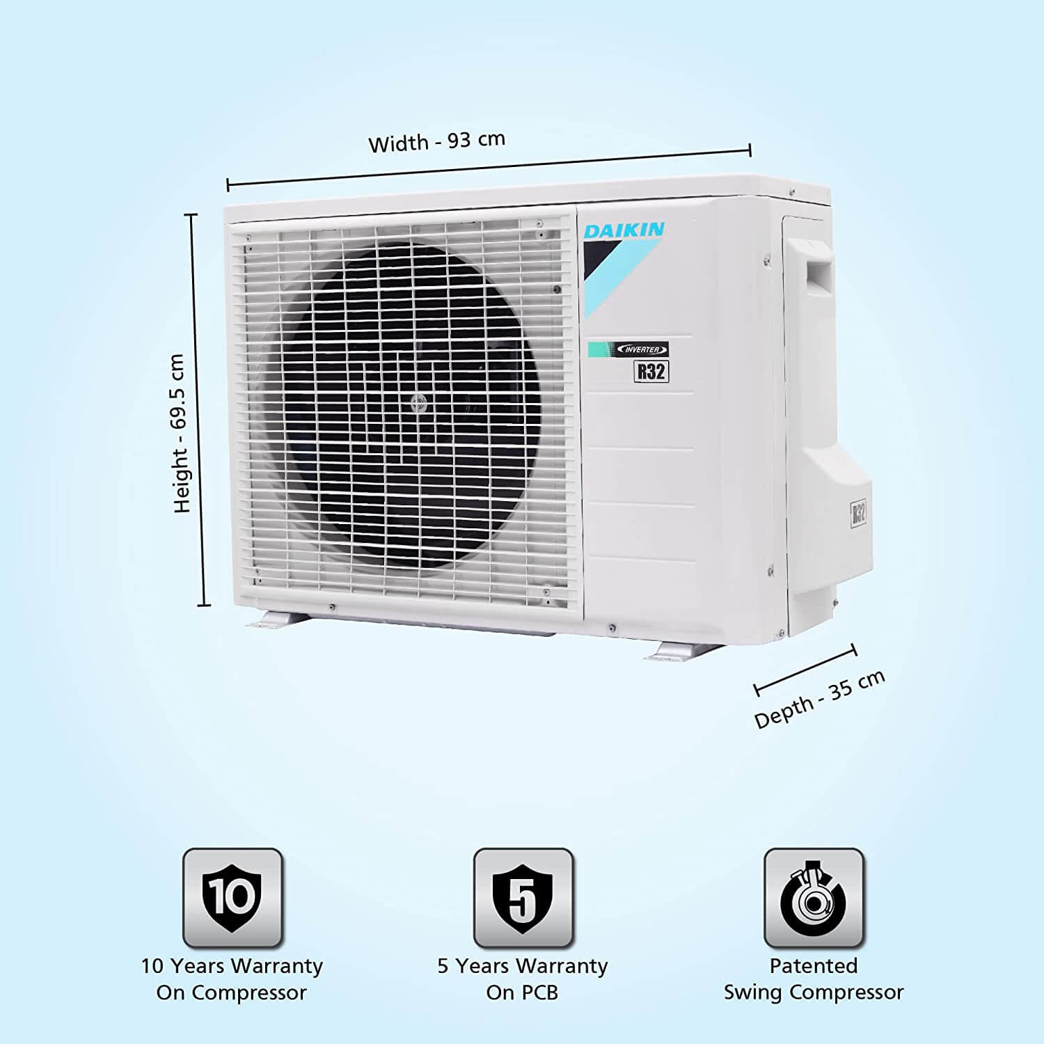 Daikin FTKM60UV16 1.8 Ton 5 Star Inverter Split AC White - Mahajan Electronics Online