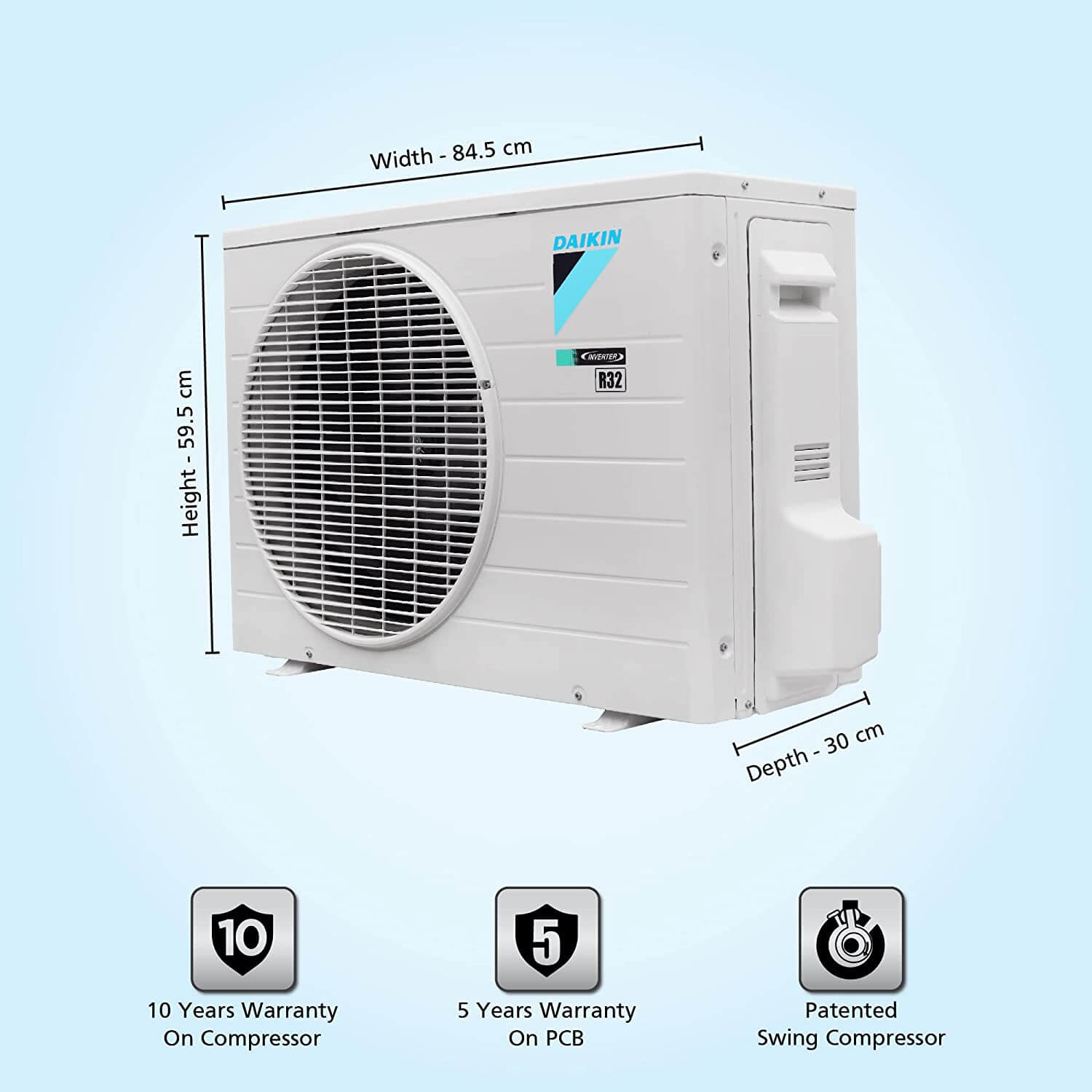 Daikin FTKL71UV16 2.2 Ton 3 Star, Inverter Split AC - Mahajan Electronics Online