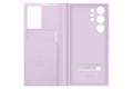Samsung Galaxy S23 Ultra Smart Clear View Wallet Cover - Lilac - Mahajan Electronics Online