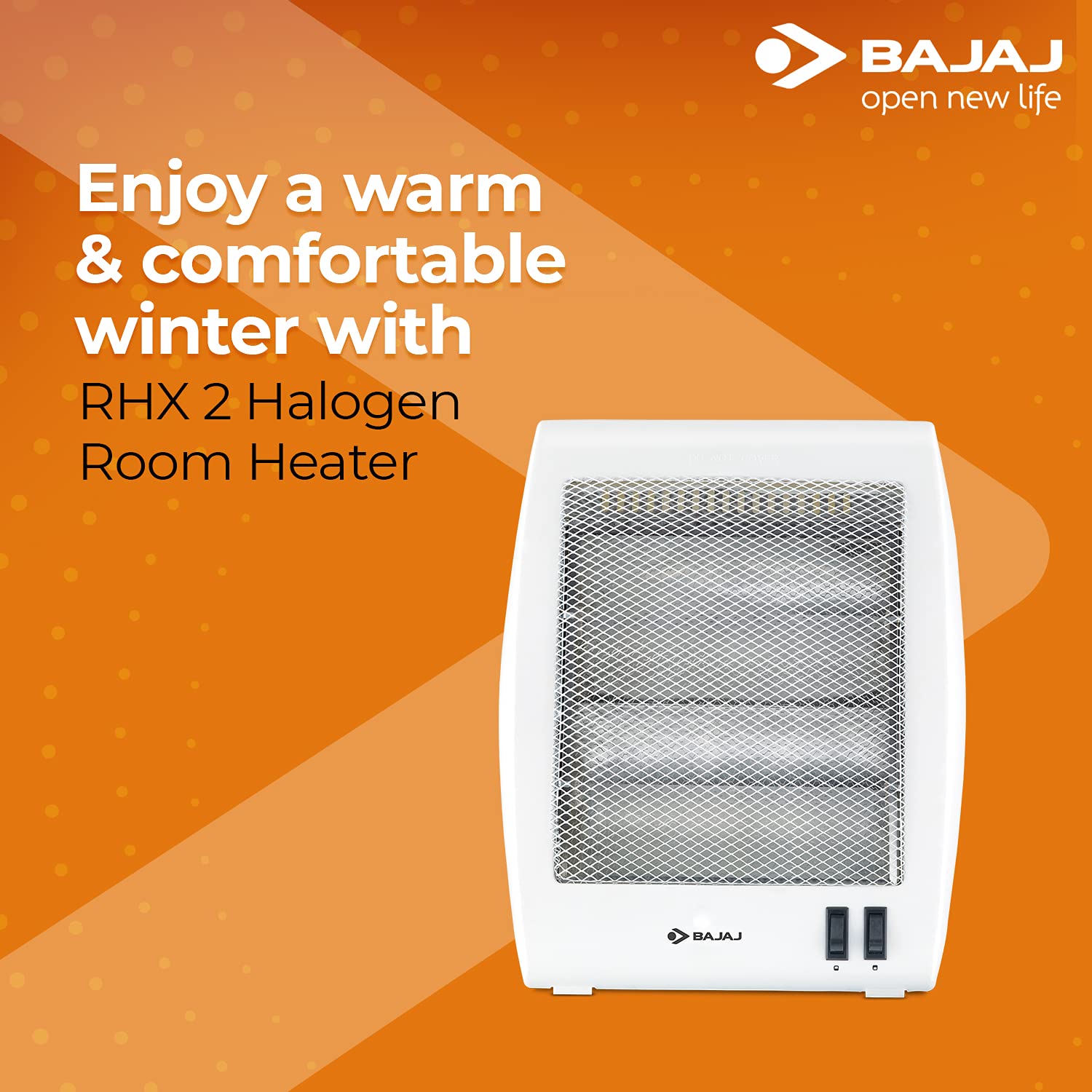 Bajaj RHX-2 800-Watt Room Heater (White) Mahajan Electronics online