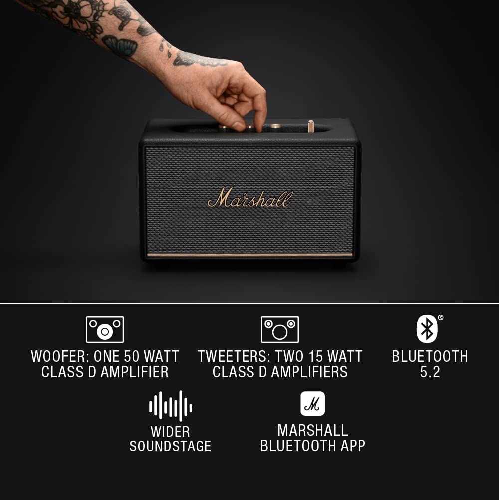 Marshall Stanmore III Bluetooth Wireless Speaker - Black - Mahajan Electronics Online