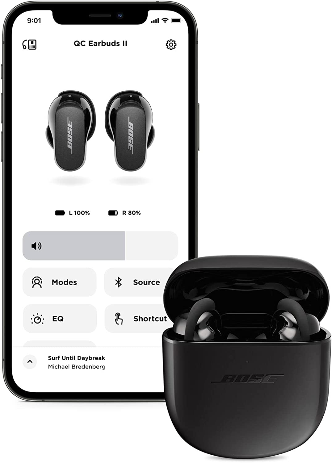 Bose QuietComfort Earbuds II, Wireless, Bluetooth , Noise Cancelling, Triple Black 870730-0010 - Mahajan Electronics Online