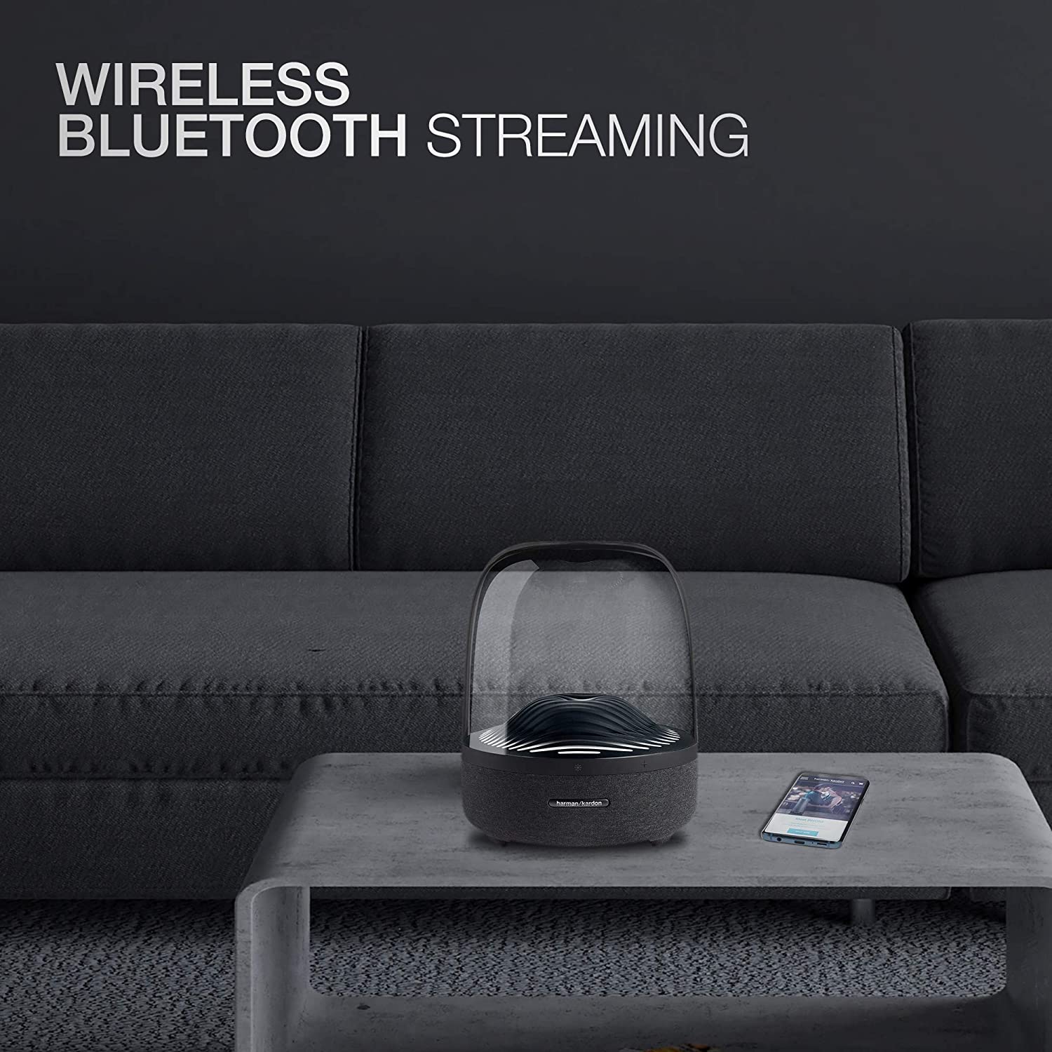 Harman Kardon Aura Studio 3 Wireless Bluetooth Outdoor Speaker (Black) - Mahajan Electronics Online