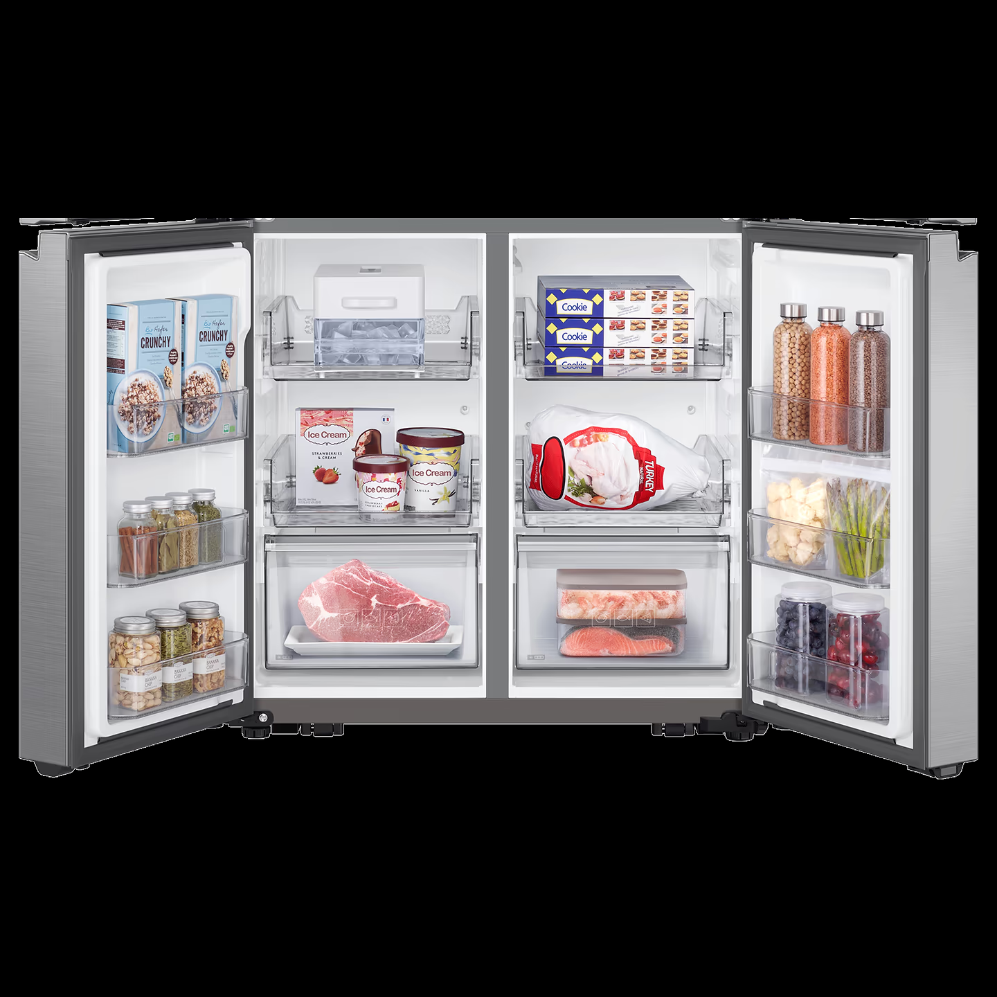 Samsung Refrigerator RF70A90T0SL 705L Dual Flex Zone Side By Side