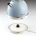 Ariete 2877 Vintage electric kettle, 2000 watt, 1.7 litres, in stainless steel painted in light blue pastel colour - Mahajan Electronics Online