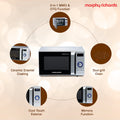 Morphy Richards 28DCOX DuoChef Pro-Convection Microwave Oven and OTG Oven, 28 Ltr, Dual Grill, 300 Auto Cook Menus, Silver, Regular - Mahajan Electronics Online