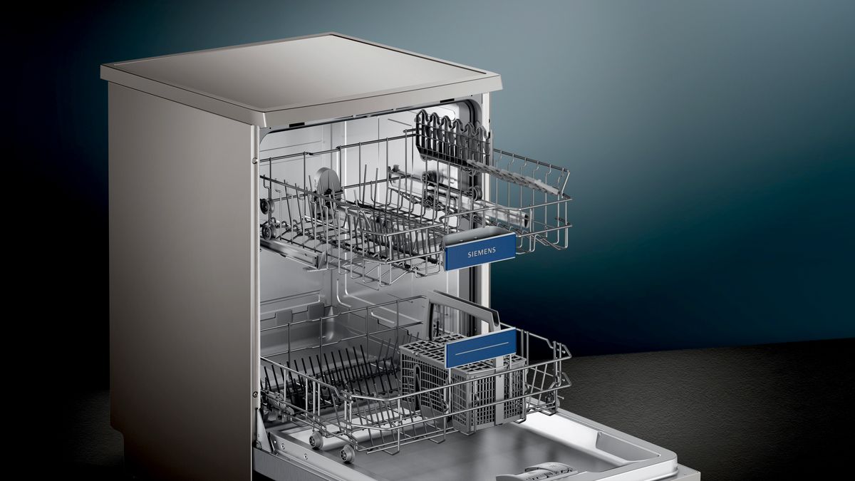 Siemens 12 Place Settings Dishwasher (SN256I01GI, Silver Inox) - Mahajan Electronics Online