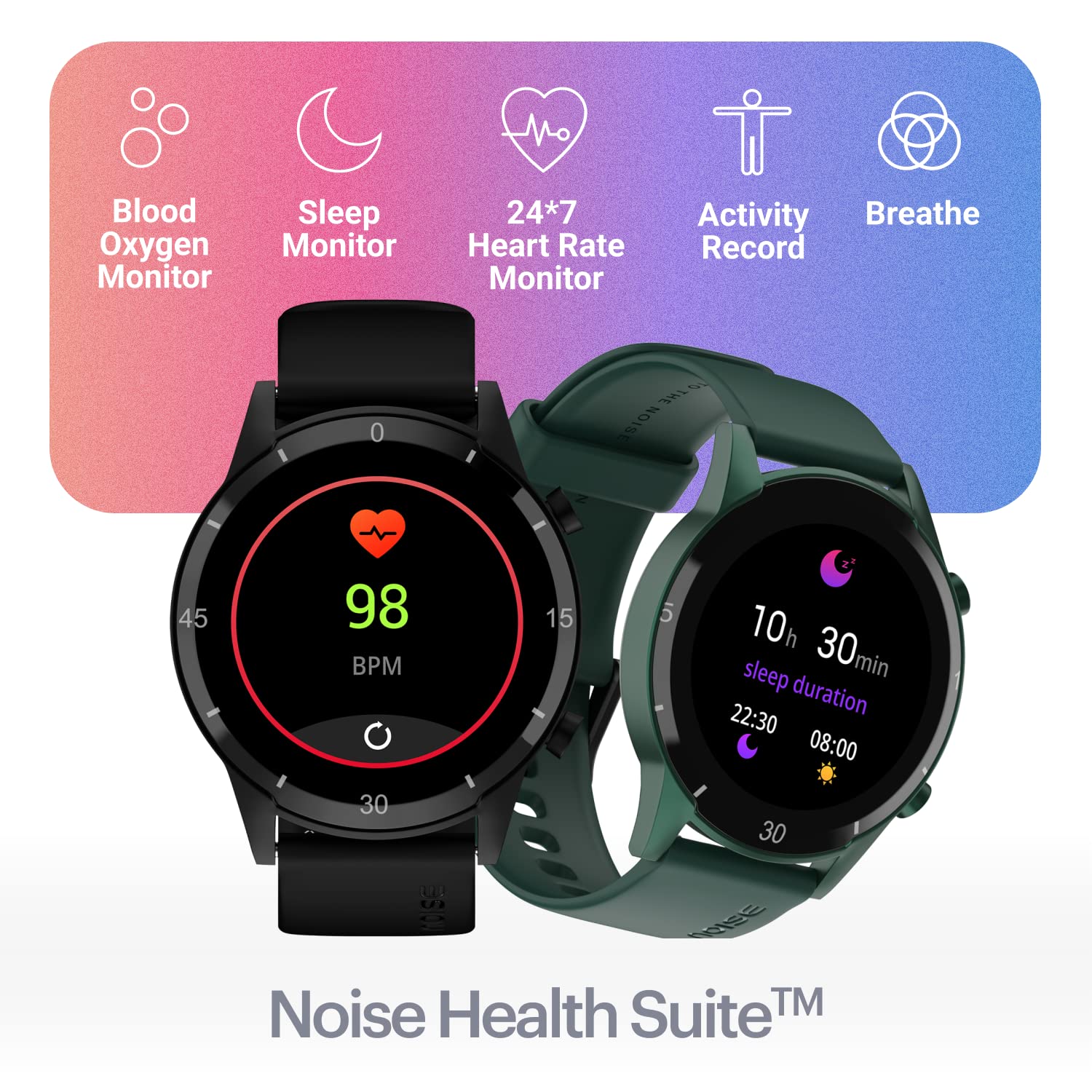 Noise Fit Agile 2 Buzz Bluetooth Calling Smart Watch with 1.28" TFT Display Black - Mahajan Electronics Online