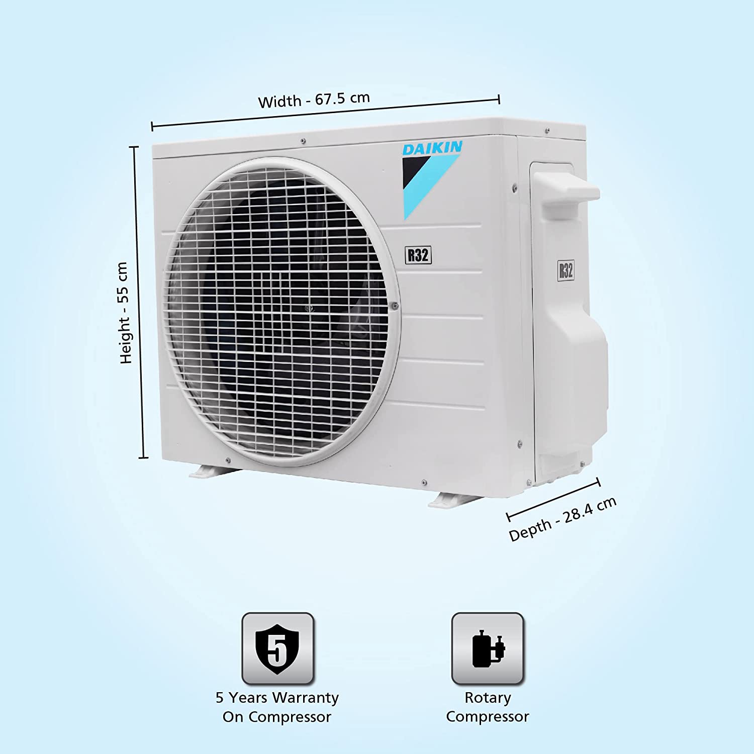 Daikin FTL35UV16 1 Ton 3 Star Fixed Speed Split AC Copper - Mahajan Electronics Online