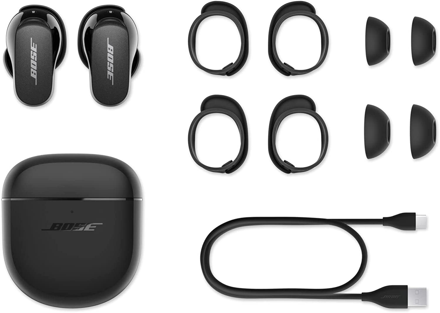 Buy Bose QuietComfort Earbuds II Triple Black at Online | Best Offers