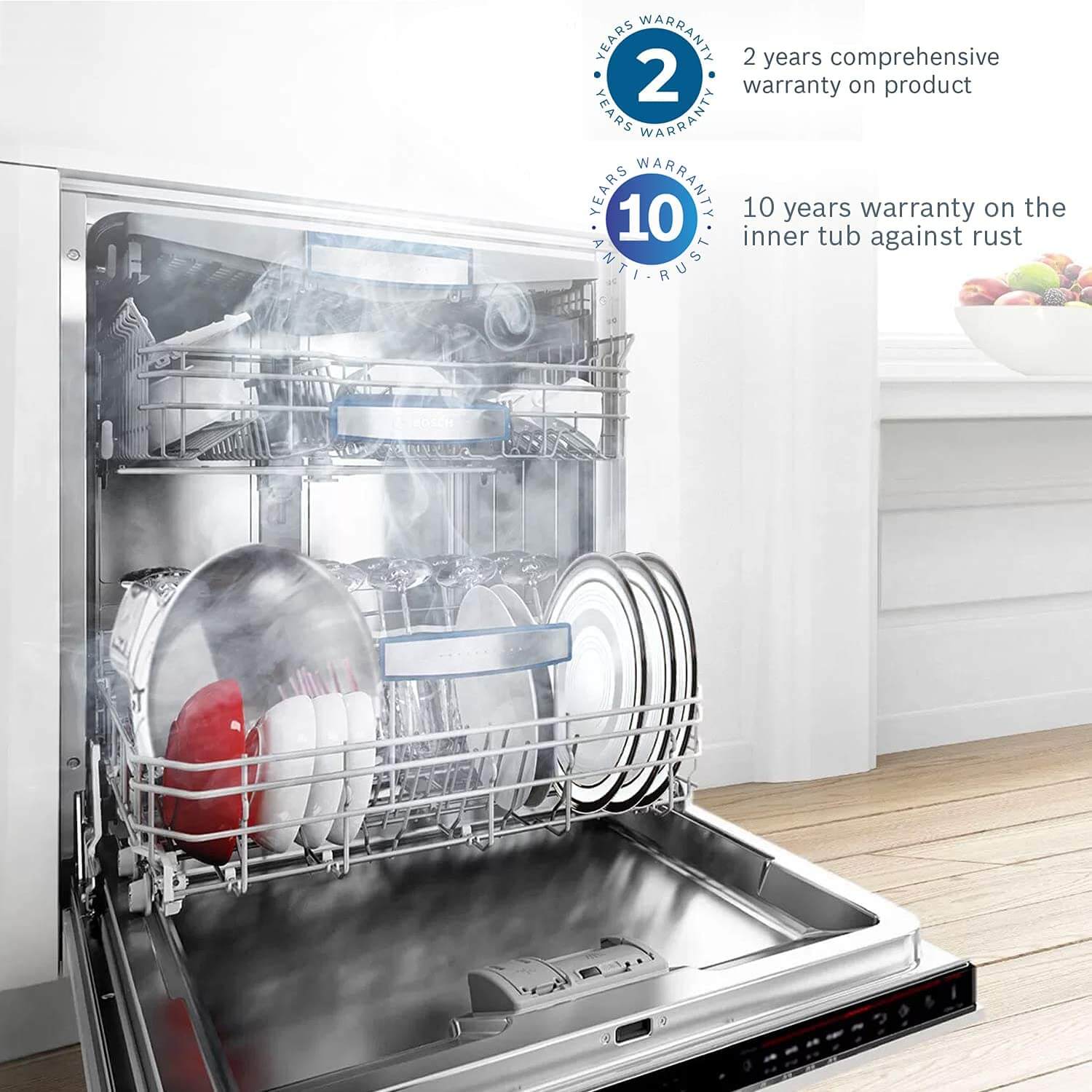 Bosch SMS66GW01I 13 Place Settings Dishwasher White